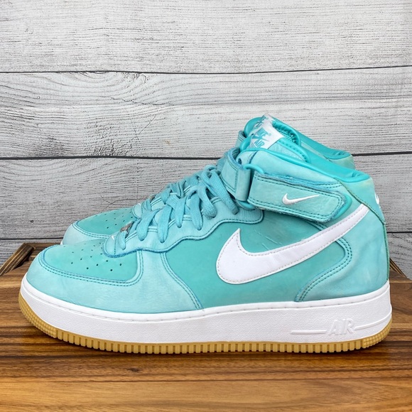 Nike Air Force Mid '07 Washed Teal Gum Sneaker DV2219-300 Men's